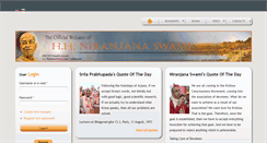 Desktop Screenshot of niranjanaswami.net